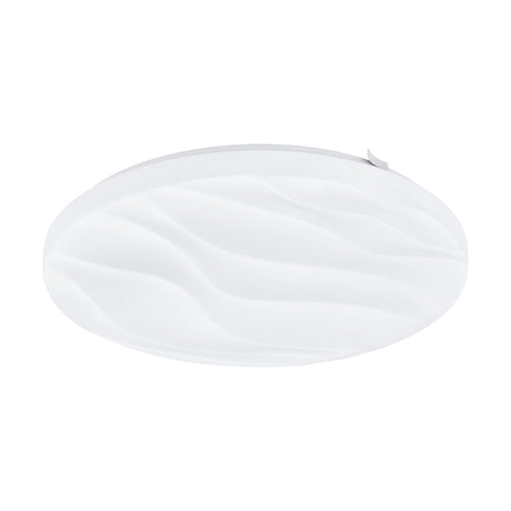 Eglo EU Benariba White Steel & Plastic LED Ceiling Light, 33cm