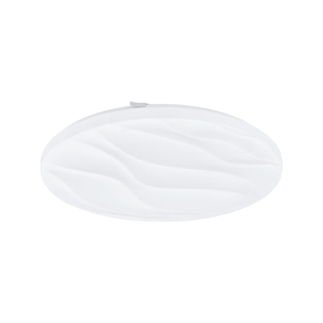 Eglo EU Benariba White Steel & Plastic LED Ceiling Light, 44cm