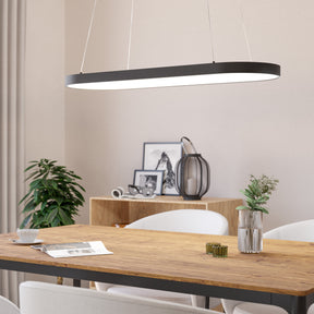 Eglo EU Codriales Modern Black LED Oval Pendant Light