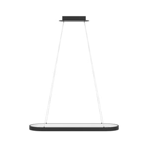 Eglo EU Codriales Modern Black LED Oval Pendant Light