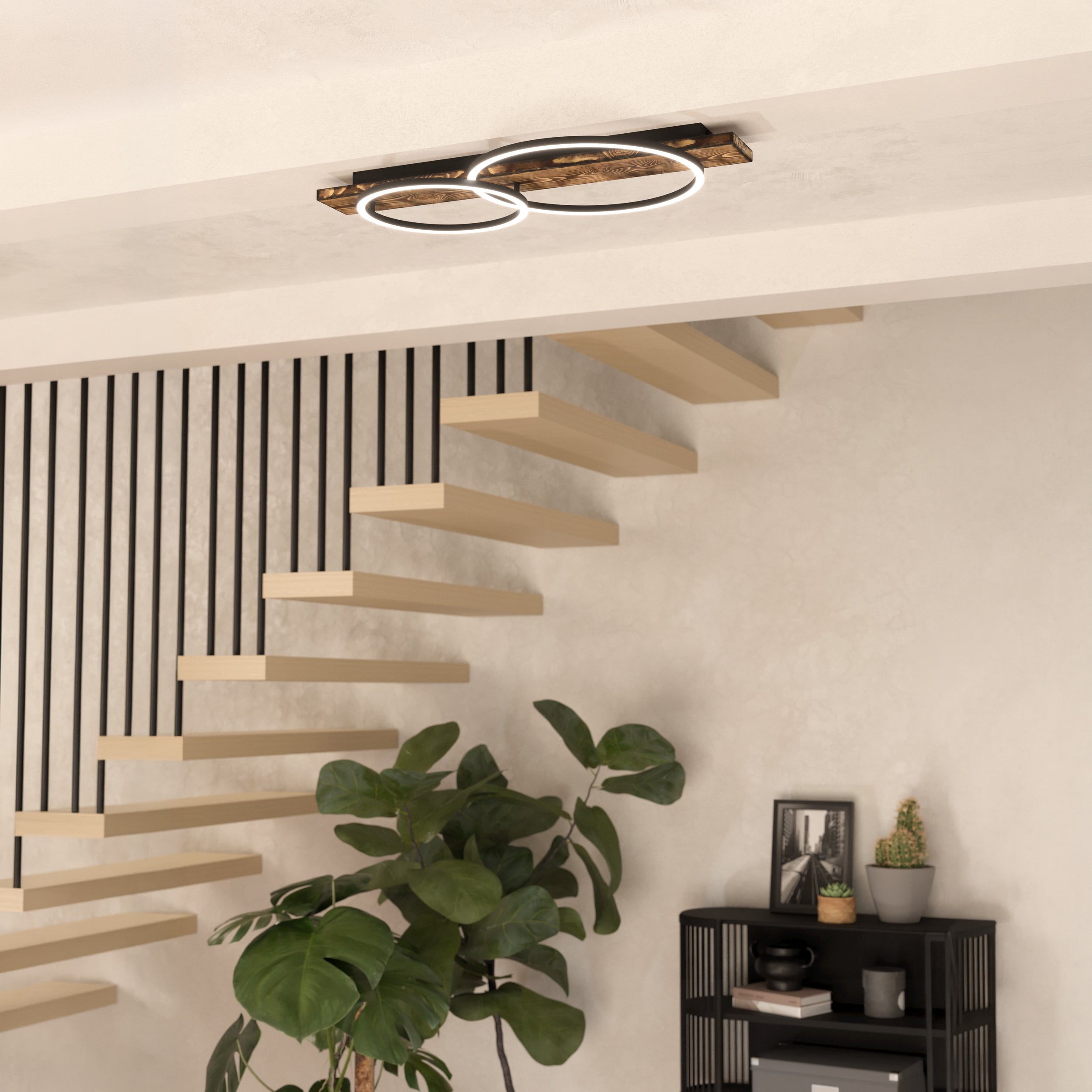Eglo EU Albariza Cappucino & Gold 3 Light Pendant