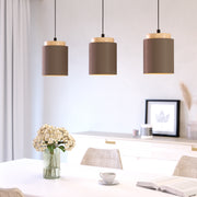 Eglo EU Albariza Cappucino & Gold 3 Light Pendant