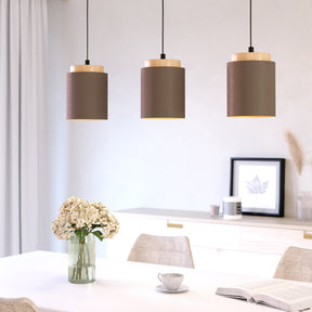 Eglo EU Albariza Cappucino & Gold 3 Light Pendant