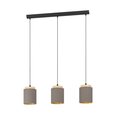 Eglo EU Albariza Cappucino & Gold 3 Light Pendant