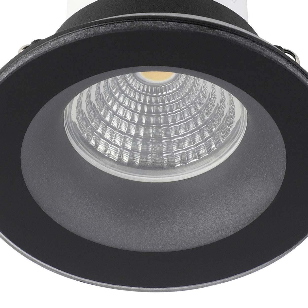 Eglo EU Salabate Black Aluminium LED Round Recessed Light, IP20/IP44, 2700K