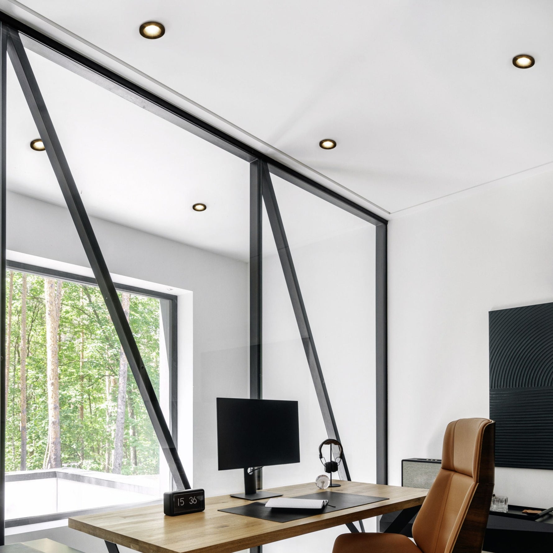 Eglo EU Montemorelos-Z White Aluminium Modern Smart Control, Colour Changing Ceiling Light, (D) 57cm product image - Endon Lighting from First Light Direct with great prices and fast UK delivery