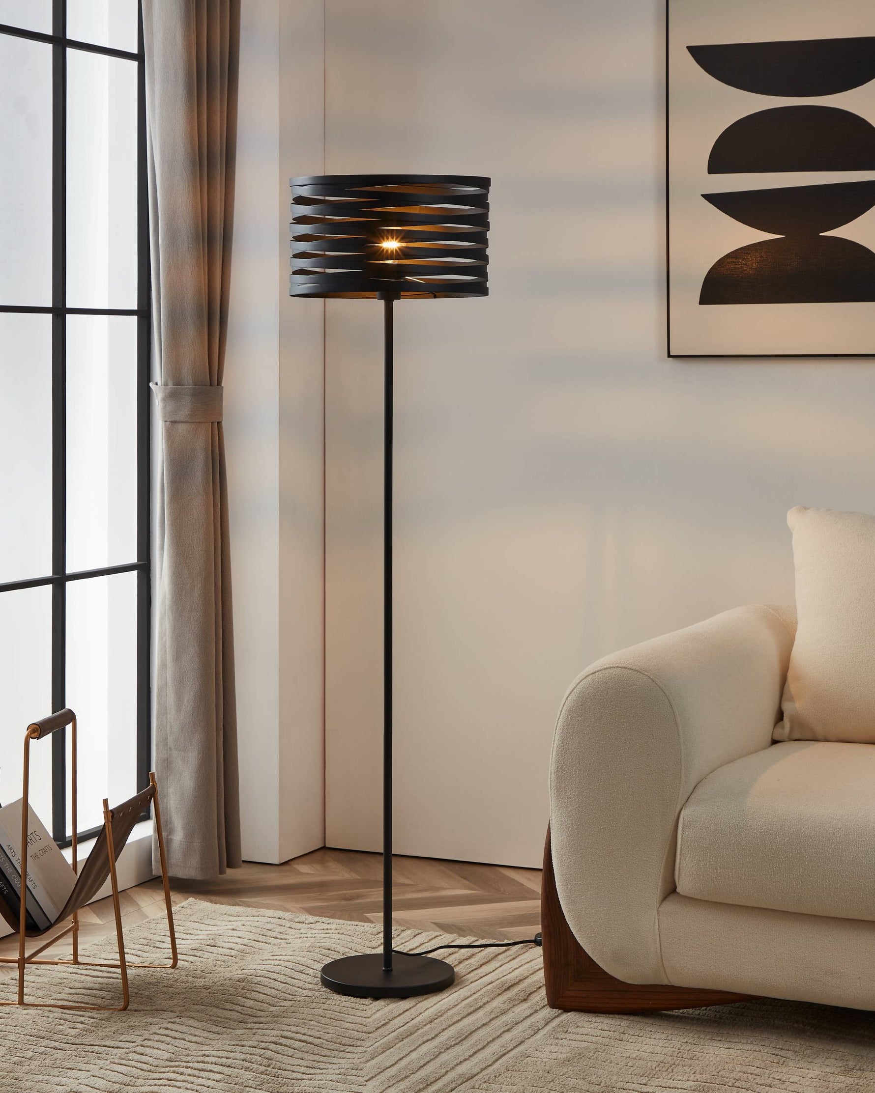 Eglo EU Rovito Black Round Plastic LED Ceiling Light, 30cm product image - Endon Lighting from First Light Direct with great prices and fast UK delivery