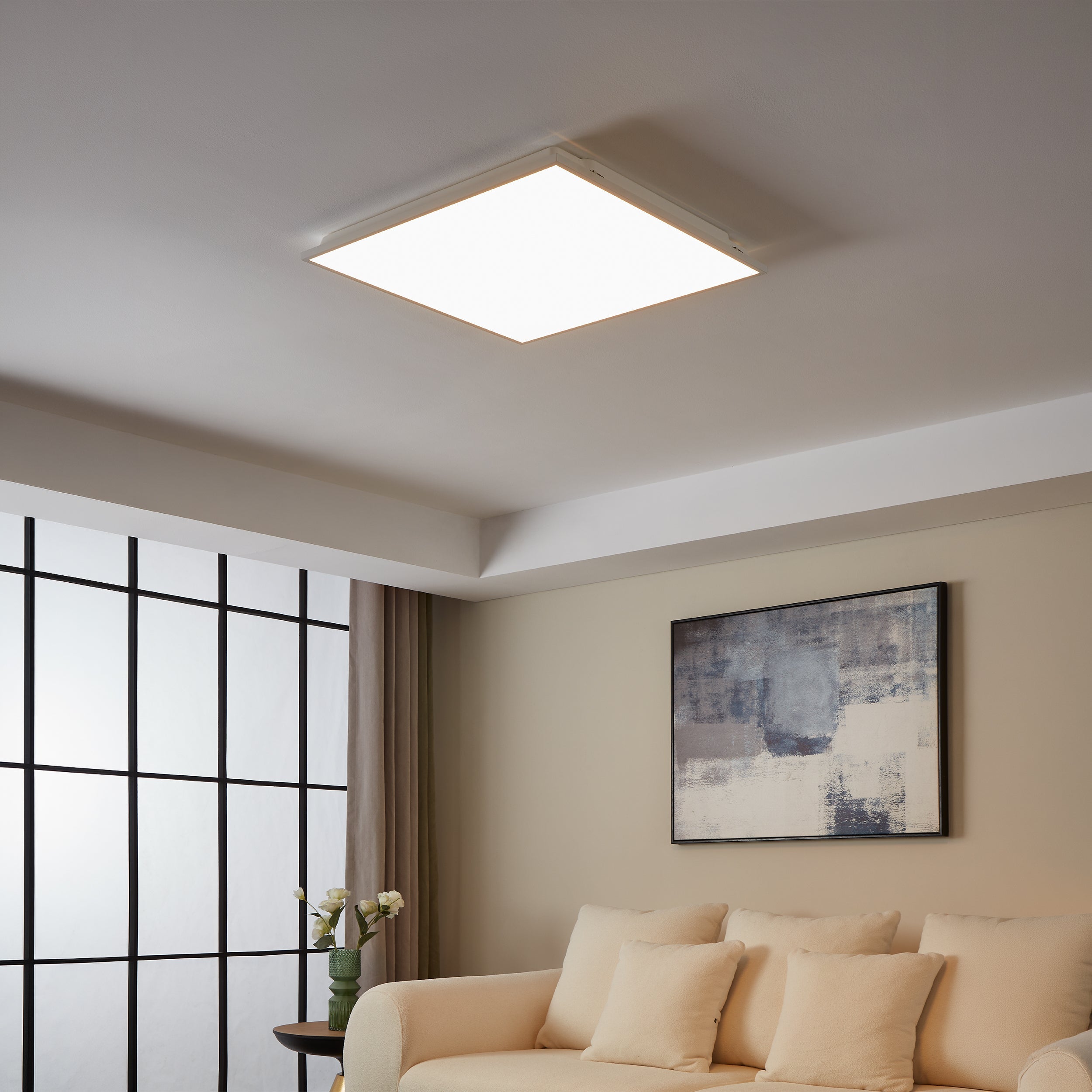 Eglo EU Sileras-Z LED Smart Control Plastic Ceiling Light product image - Endon Lighting from First Light Direct with great prices and fast UK delivery