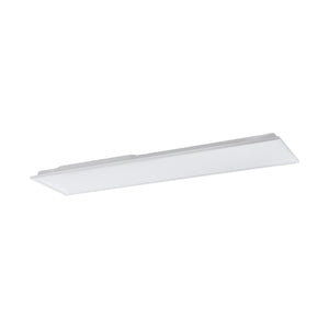 Eglo EU Herrora-Z Aluminium & Plastic White LED Smart Control Ceiling Light, Rectangle