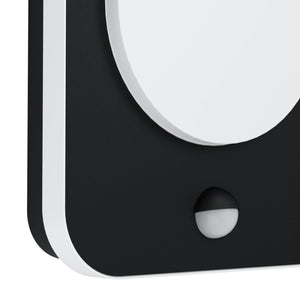 Eglo EU Madriz LED Outdoor Wall Light Black with Motion Sensor