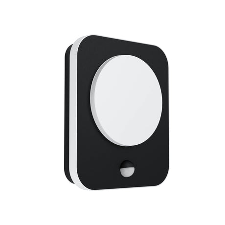 Eglo EU Madriz LED Outdoor Wall Light Black with Motion Sensor