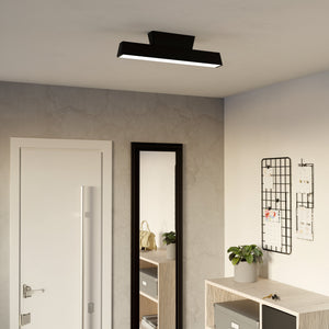Eglo EU Simolaris?Z Smart LED Ceiling Light – Black Finish, RGB + Tuneable White 2700–6500K, App & Remote Control