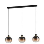 Eglo Lighting HL/3 black/brass-br. bl-brown-tr.'OILELL Pendant Lamps from the OILELLA range. Part Number - 99615