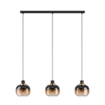 Eglo Lighting HL/3 black/brass-br. bl-brown-tr.'OILELL Pendant Lamps from the OILELLA range. Part Number - 99615