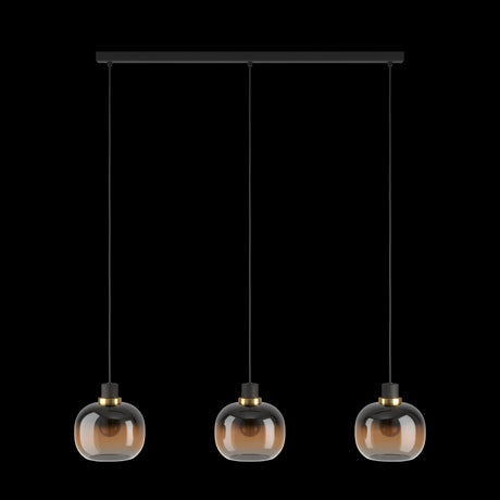 Eglo Lighting HL/3 black/brass-br. bl-brown-tr.'OILELL Pendant Lamps from the OILELLA range. Part Number - 99615