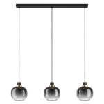 Eglo Lighting HL/3 black/brass-br. bl-grey-tr.'OILELLA Pendant Lamps from the OILELLA range. Part Number - 99617