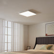 Eglo EU Herrora-Z Aluminium & Plastic White LED Smart Control Ceiling Light, Square