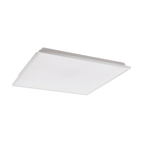 Eglo EU Herrora-Z Aluminium & Plastic White LED Smart Control Ceiling Light, Square