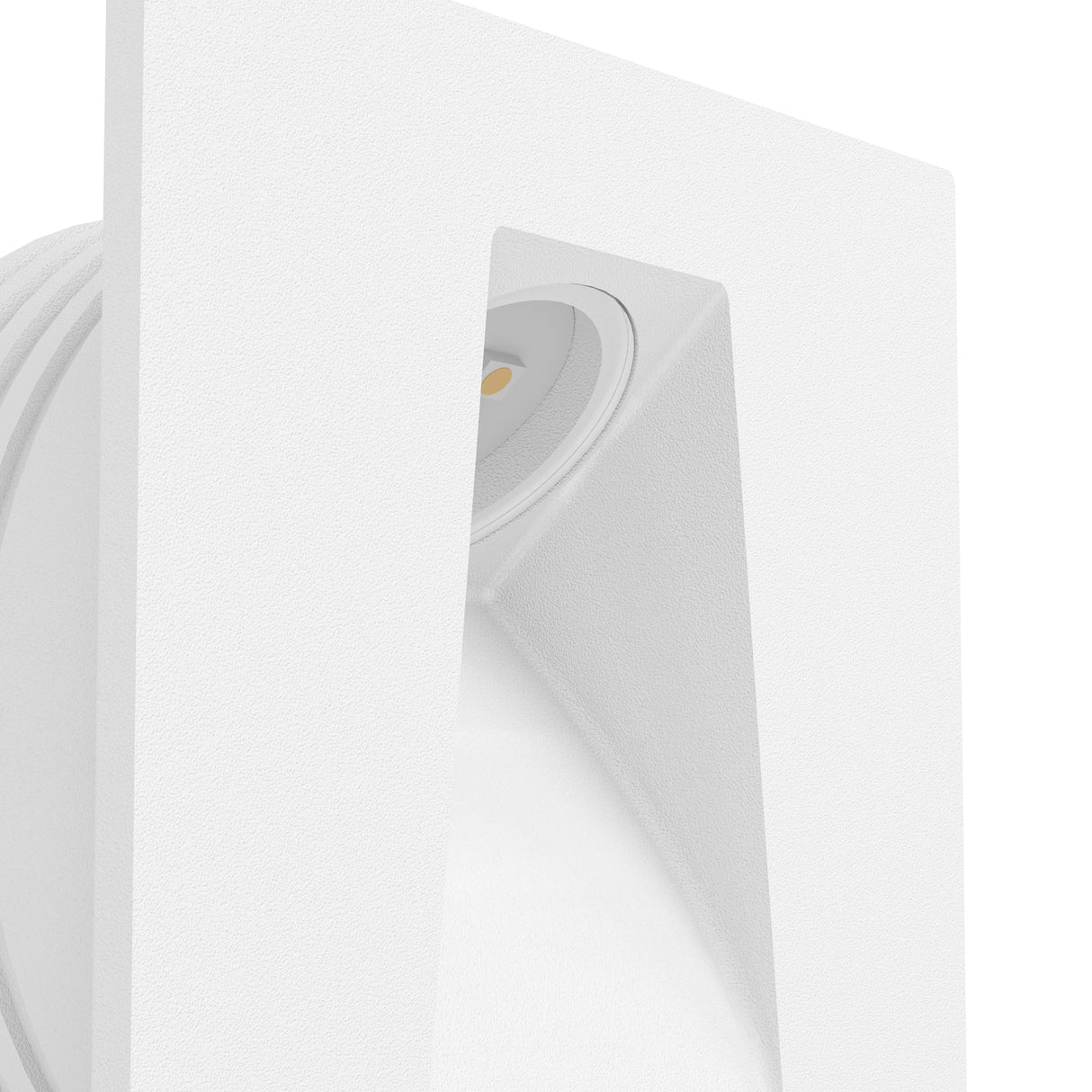 Eglo EU MECINOS Recessed LED Light – White, Square, Warm White, Compact Indoor Ceiling Downlight