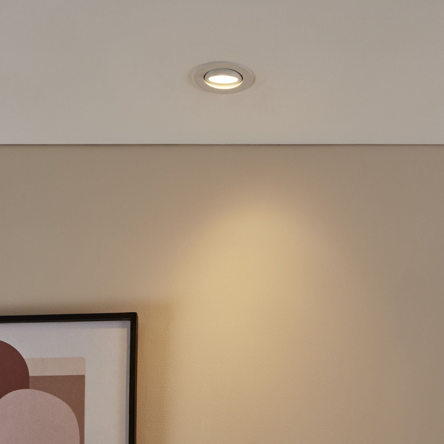 Eglo EU Saliceto Black Aluminium LED Neutral White Single Recessed Light, 88 x 88mm product image - Endon Lighting from First Light Direct with great prices and fast UK delivery