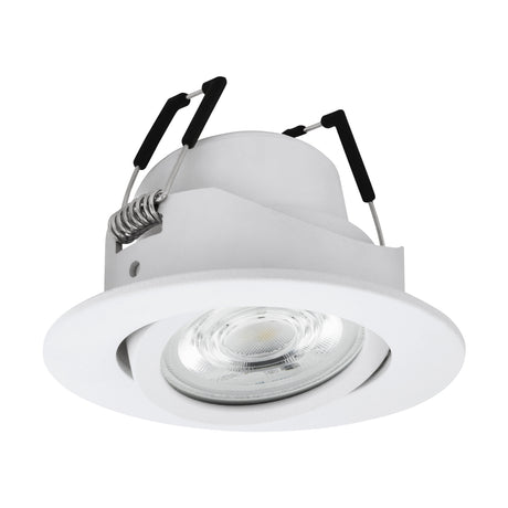 Eglo EU Saliceto-Z White Aluminium LED Single Recessed Light Smart Control