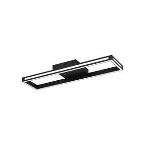Eglo EU Salvilanas-Z Aluminium & Steel Black LED Smart Control Ceiling Light