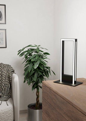 Eglo EU Salvilanas-Z Aluminium & Steel Black LED Smart Control Table Lamp
