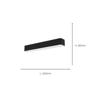 Eglo EU Sania 5 LED Black & White Cube Steel Wall Light