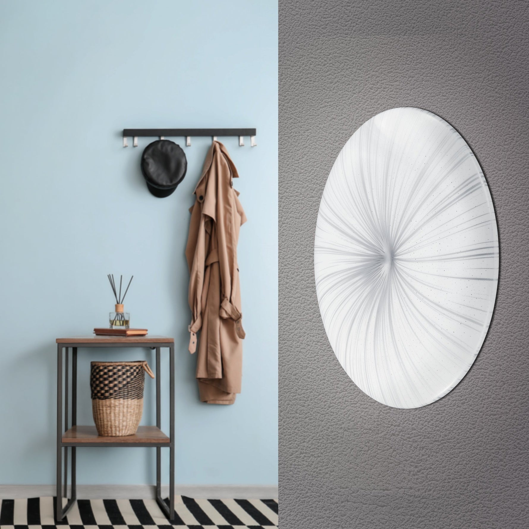 Eglo EU Salobrena-Z White Aluminium LED Smart Control Ceiling Light, 30cm product image - Endon Lighting from First Light Direct with great prices and fast UK delivery