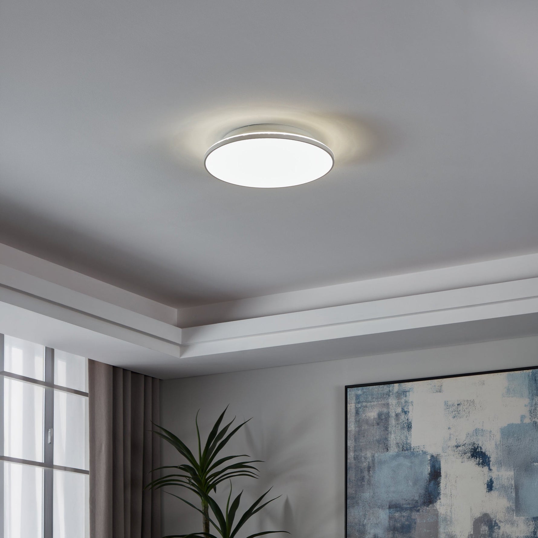 Eglo EU Seras 2 Brushed Brass & Gold Steel 2-Light LED Spotlight product image - Endon Lighting from First Light Direct with great prices and fast UK delivery
