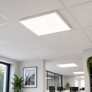 Eglo EU URTEBIETA LED Ceiling Light – 595mm White, Cool White 4000K, Low Glare UGR<19
