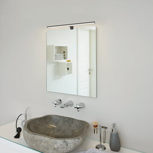 Eglo EU Pandella 2 LED Aluminium & Plastic Black Bathroom Mirror Light , 60cm