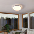 Eglo EU SELUCI LED Ceiling Light – White Finish, Tuneable White 3000–6500K, Remote Control, 490mm Indoor Ceiling Light
