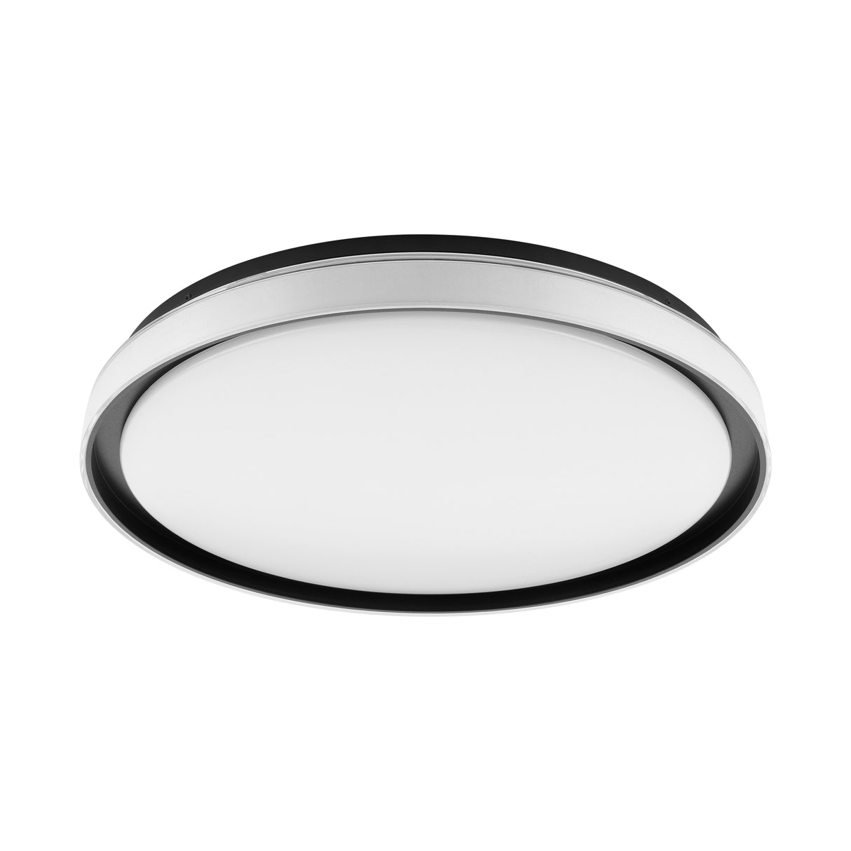 Eglo EU SELUCI LED Ceiling Light – Black Finish, Tuneable White 3000–6500K, Remote Control, 490mm Indoor Ceiling Light