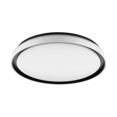 Eglo EU SELUCI LED Ceiling Light – Black Finish, Tuneable White 3000–6500K, Remote Control, 490mm Indoor Ceiling Light