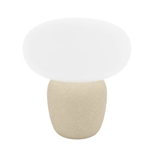 Eglo EU Cahuama Light Brown Ceramic & Glass Contemporary Table Lamp