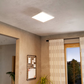 Eglo EU Turcona-CCT Steel & Aluminium White LED Ceiling Light, 28.7cm