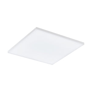 Eglo EU Turcona-CCT Steel & Aluminium White LED Ceiling Light, Square 43.7CM