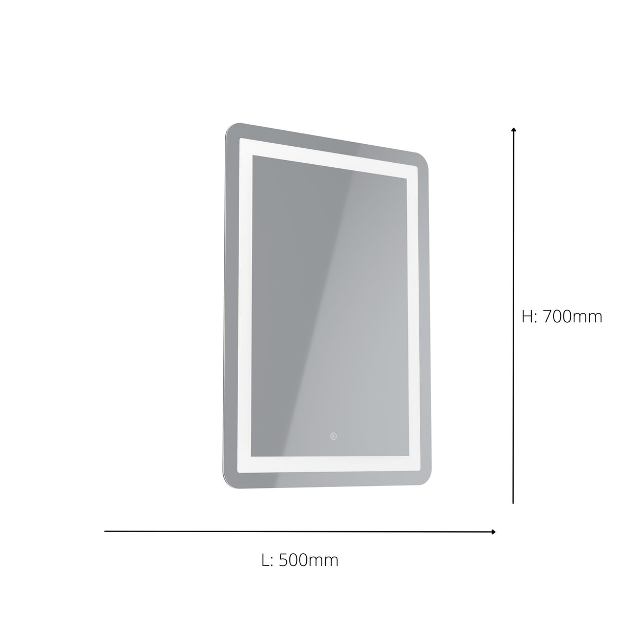 Eglo EU BUENAVISTA 1 LED Bathroom Mirror Light – Silver Finish, Tri?Colour CCT 3000/4000/6500K, Touch Switch, IP44