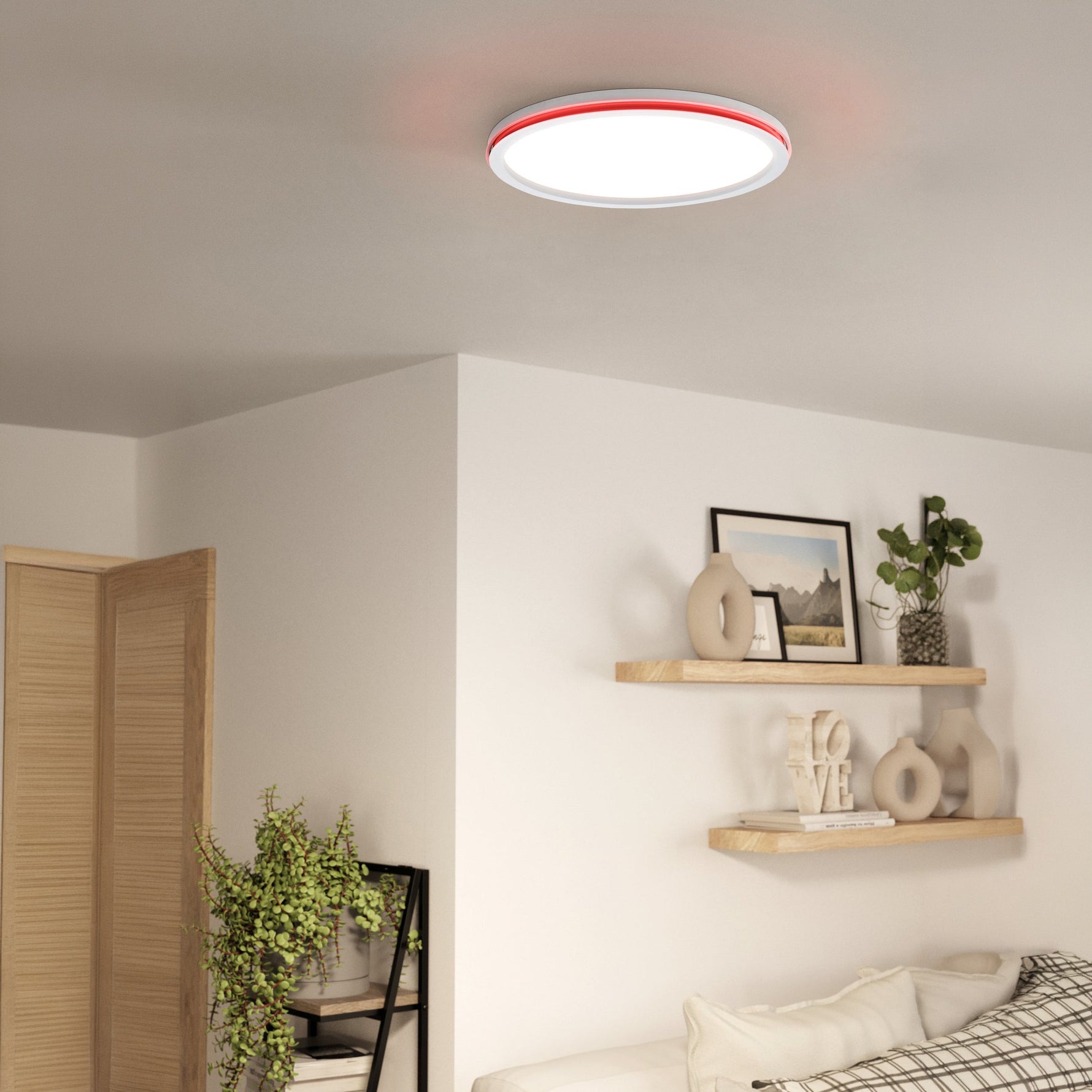 Eglo EU Savatarila-Z Aluminium & Plastic Black Modern LED Ceiling Light product image - Endon Lighting from First Light Direct with great prices and fast UK delivery