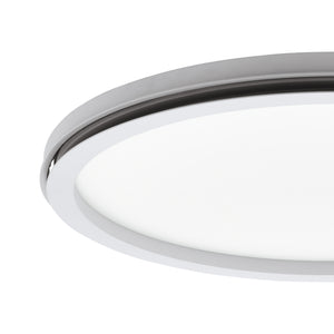Eglo EU Lazaras Aluminium & Steel Round LED Ceiling Light, 45cm