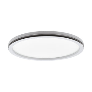 Eglo EU Lazaras Aluminium & Steel Round LED Ceiling Light, 45cm