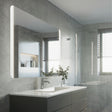 Eglo EU BUENAVISTA 2 LED Bathroom Mirror Light – 800mm Silver, Anti?Fog, 3?Step CCT Touch Switch, IP44