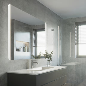 Eglo EU BUENAVISTA 2 LED Bathroom Mirror Light – 800mm Silver, Anti?Fog, 3?Step CCT Touch Switch, IP44