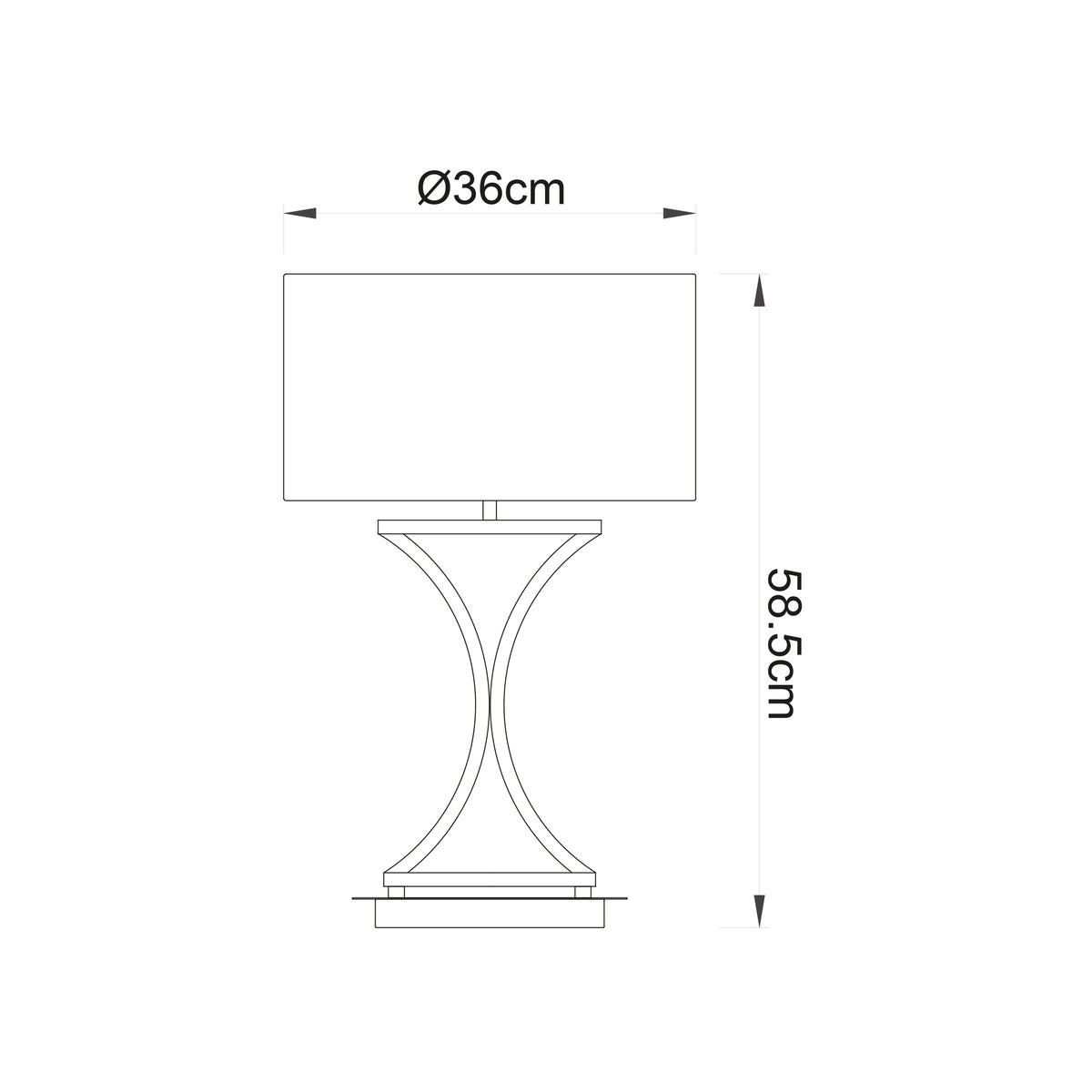 Endon Lighting Epalle - Twin Pack 99961 Epalle - Twin Pack Table Light