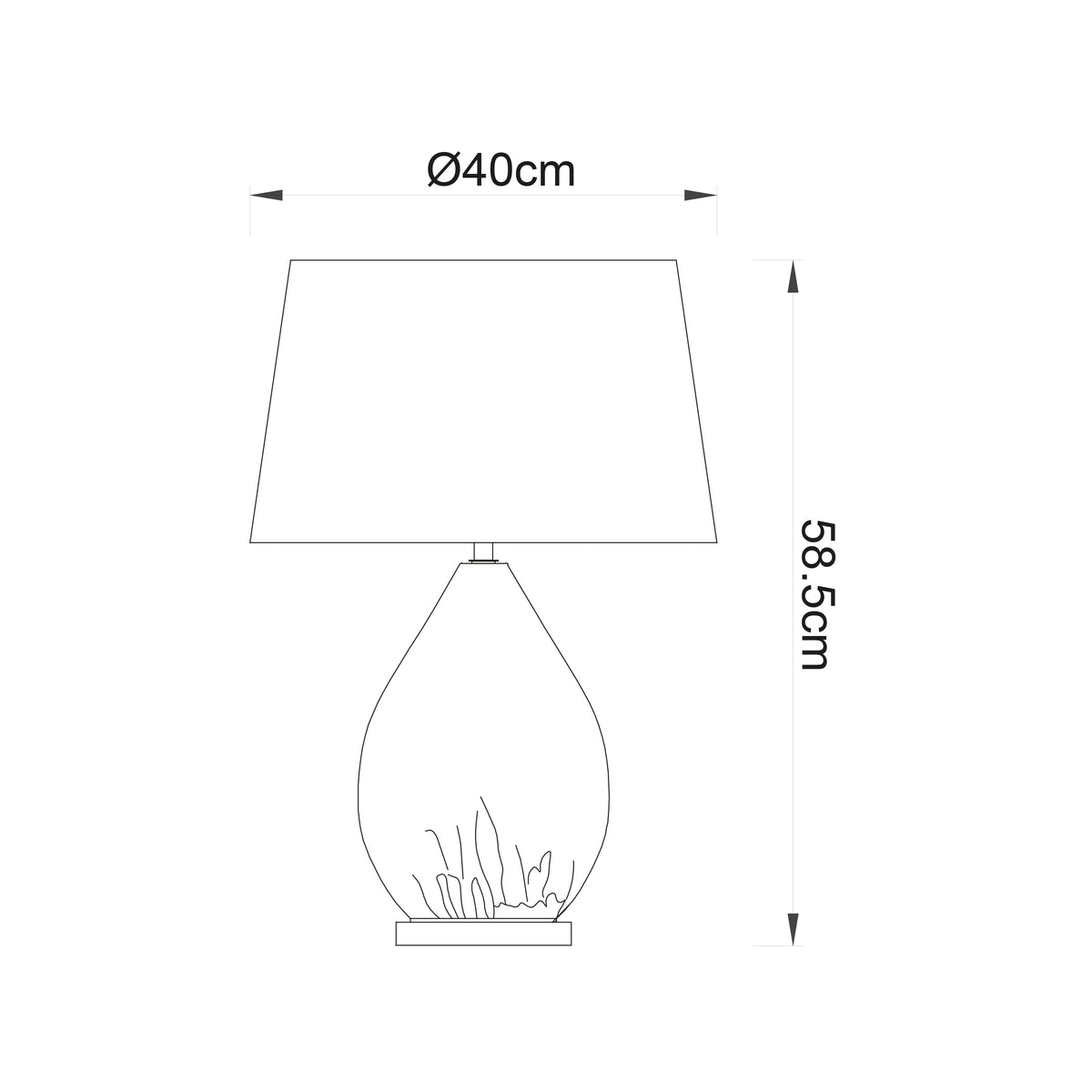 Endon Lighting Kew - Twin Pack 99964 Kew - Twin Pack Table Light