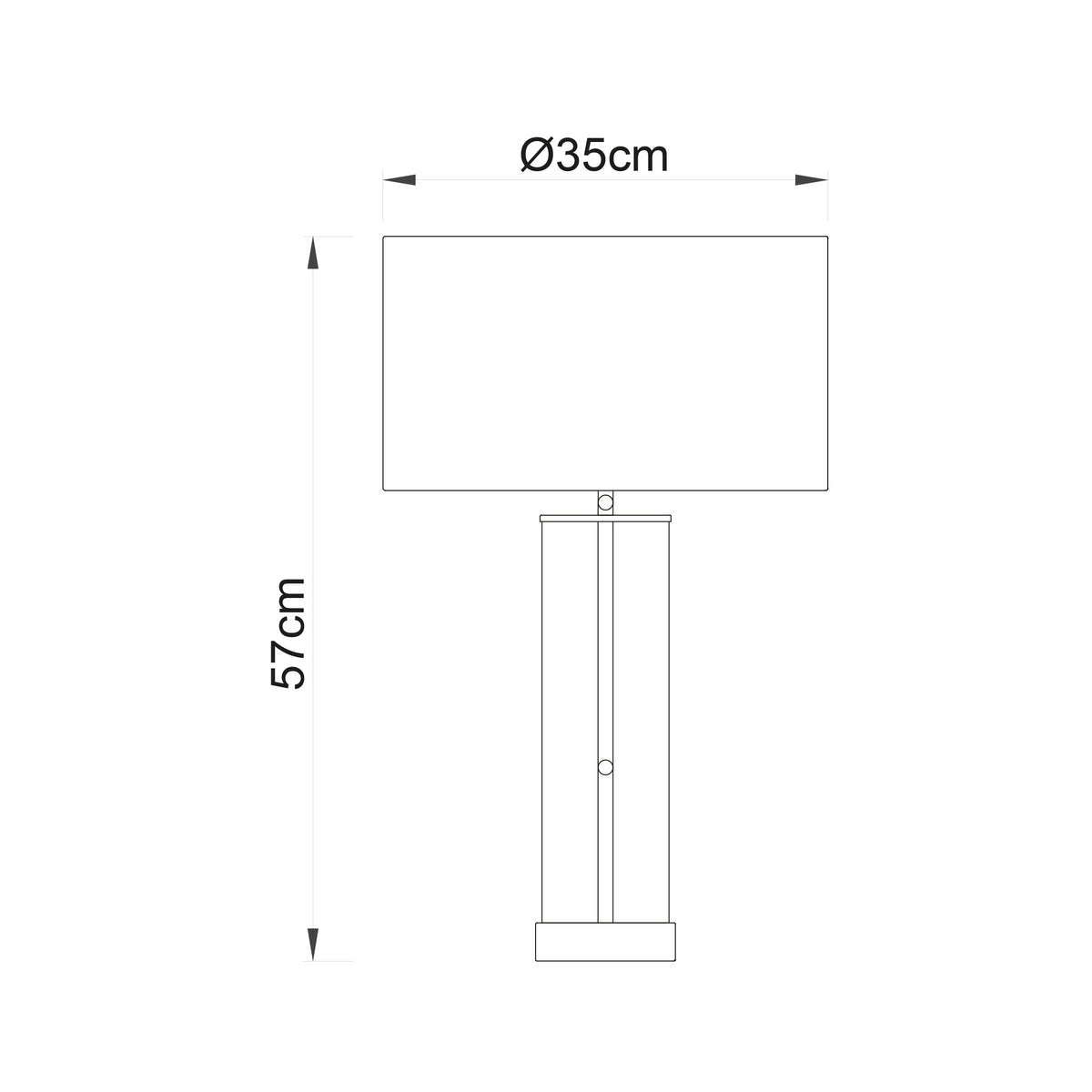 Endon Lighting Lessina - Twin Pack 99968 Lessina - Twin Pack Touch Table Light