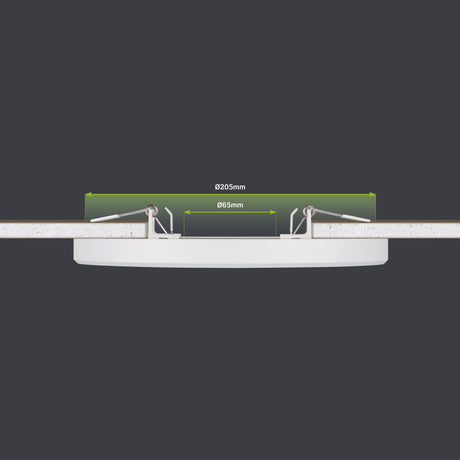 JCC Lighting JC131002 Skydisc™ Adjustable CCT Wall/Ceiling Light 18W IP20 3000/4000/5700K  Triac dim