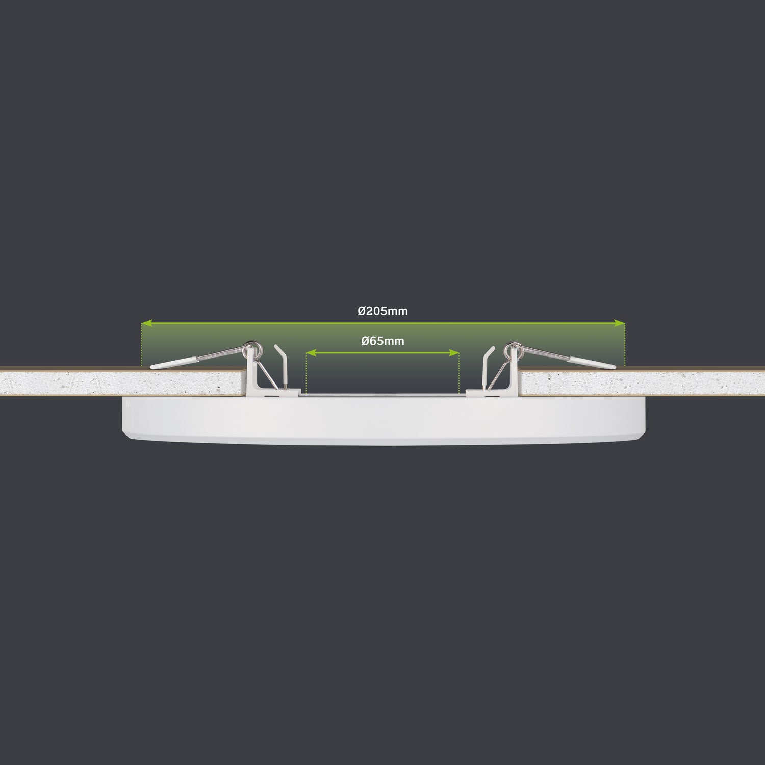 JCC Lighting JC131001 Skydisc™ Adjustable Wall/Ceiling Light 18W IP20 4000K 1500lm Non-dimmable White