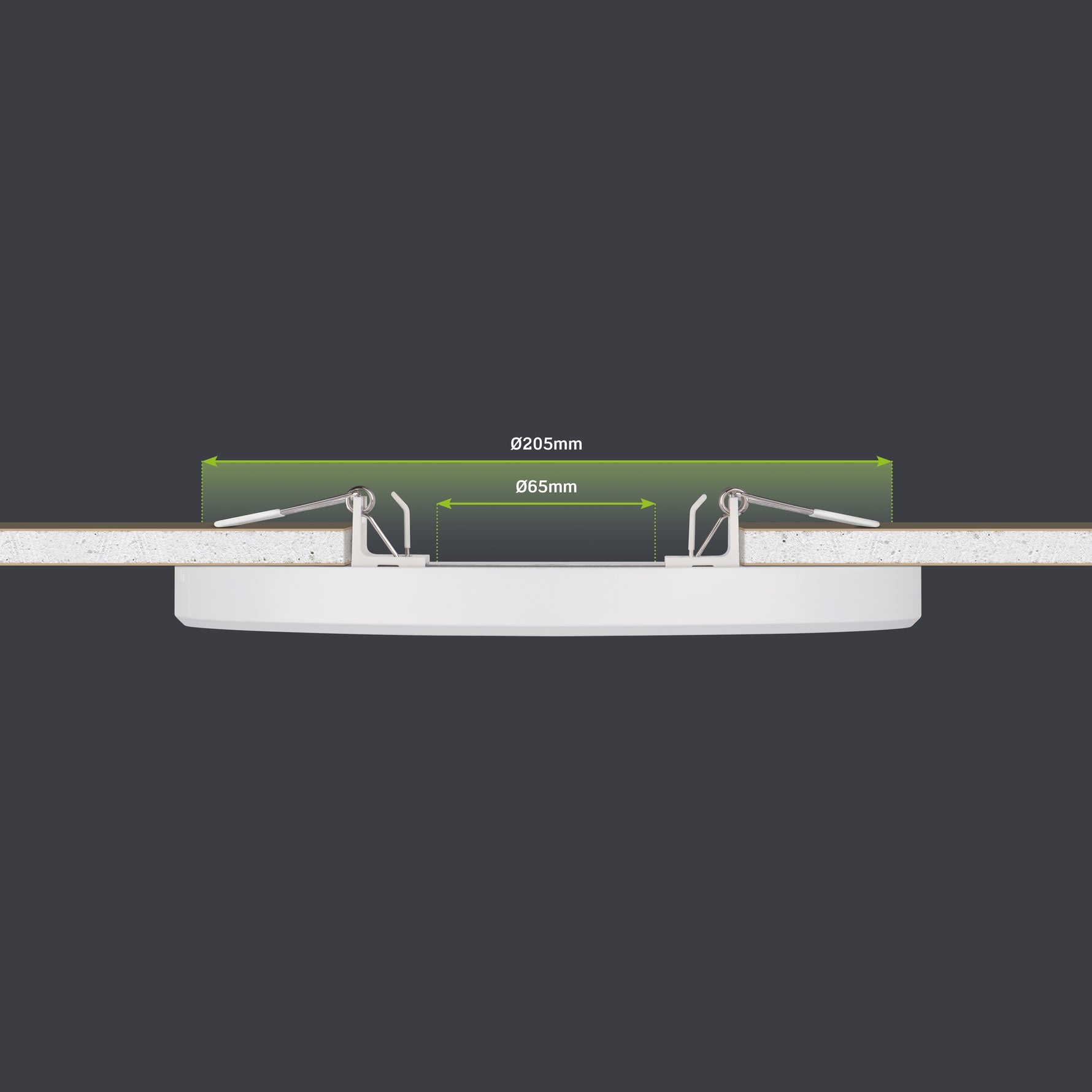 JCC Lighting JC131001 Skydisc™ Adjustable Wall/Ceiling Light 18W IP20 4000K 1500lm Non-dimmable White